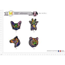 M16120 Painted Animal Appliques