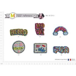 M16124 Various Shiny Appliques