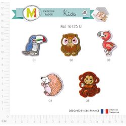 M16125 Forest Animal Appliques