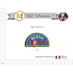 M16137 &Beach Lover& Applique