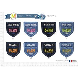 M16193 All-Star City Jean Pocket Patch