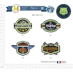 M16214 World Badges