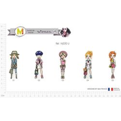 M16220 Fashion Girl Appliques