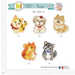 M16251 Kids Animal Appliques
