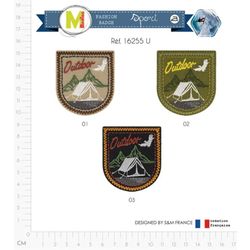 M16255 &Outdoor& Camping Appliques