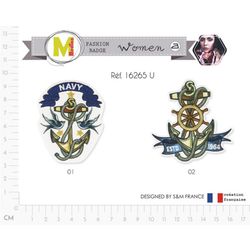 M16265 Navy/Anchor Appliques
