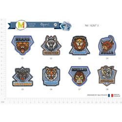 M16267 Animal Mascot Appliques