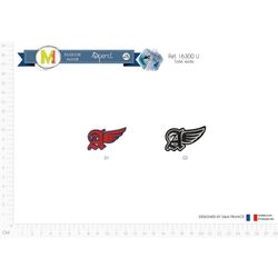 M16300 Winged Letter _&_A_&_ Applique