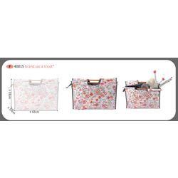 M40015 Wood Handle Sewing Bag