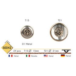 M50042 Metal Anchor Button