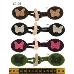 M50105 Felt Butterfly Toggle, 140mm