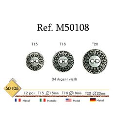 M50108 Button - Metal