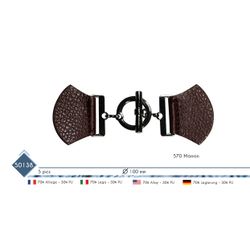 M50138 Faux Leather Toggle, 100mm