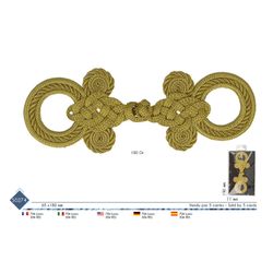 M50274 Ornate Frog Closure, 1pc/Card