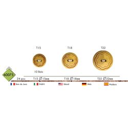 M60075 Wooden Button