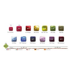 M60551 Shiny Shell Square Button
