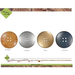 M60667 Circular Coconut Buttons, 5cm
