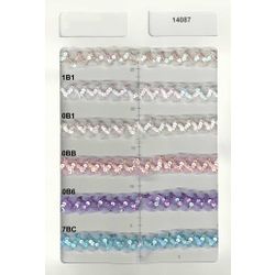 T-14087 Sequin on Tulle Trim, 3/4&