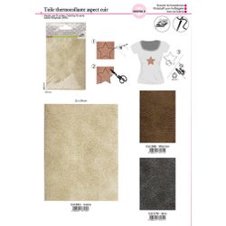 M00768 Faux Leather Iron On Fabric