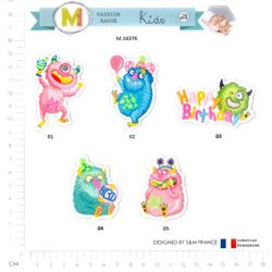 M16376 Birthday Party Monsters