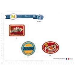 M16379 Vintage Sports Appliques, Pizza