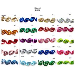 T-14038 Sequin Wave Galon (Hawaii)