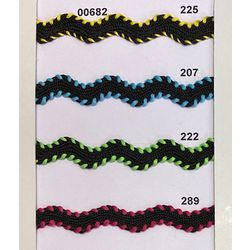 T-682 Ric Rac with Stitches, 1/2&