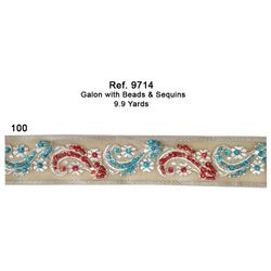 09714 Galon with Beads & Sequins
