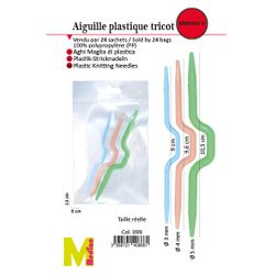 M00343 Plastic Knitting Needles