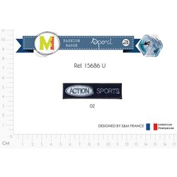 M15686 Action Sports Badge