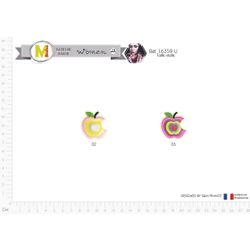M16359 Multicolor Apple Applique