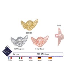 M60803 Angel Button, 28mm