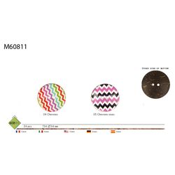 M60811 Coconut Painted Button