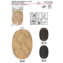 M00765 &Snake Skin& Iron-on Elbow Patch