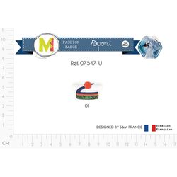 M07547 Navy Hat Applique
