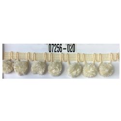 T-7256 1 Inch Cotton Ball Fringe