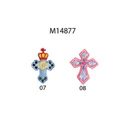 M14877 Tiny Cross/Skull Appliques