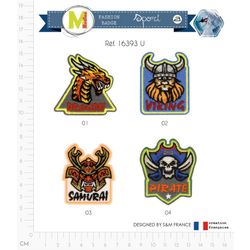 M16393 Fighter Theme Appliques