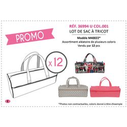M36994 Promo Assorted Pattern Knitting Bag
