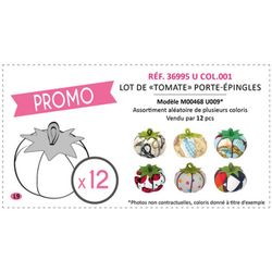 M36995 Assorted Tomato Pin Cushions