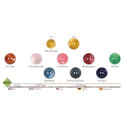 M60835 2-Hole Glitter, Mother of Pearl Button