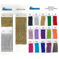 T-8700 Series, Metallic Chainette Fringe