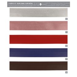 06095 Faux Leather Metallic Bias