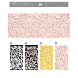 09145 Elastic Lace with Flowers
