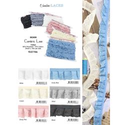 E002495 Ruffled Eyelet Lace, 25mm
