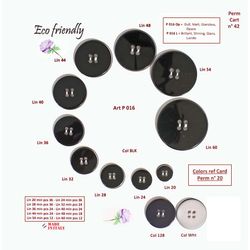 B0P016 Eco Friendly 4-Hole Button