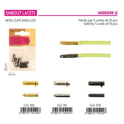 M00698 Aglets 10pcs/Pk