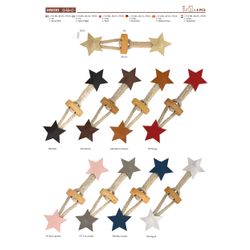 M50303 Toggle with Faux Leather Stars