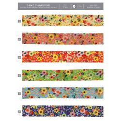 06106 Bias Binding with Floral Design, 27mm