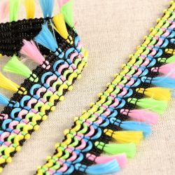 01048 Colorful Tassel Fringe, 30mm